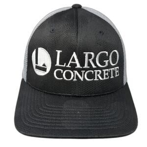 Largo Concrete Snapback Trucker Hat Black OS Mesh Back 110 Flexfit Cap America